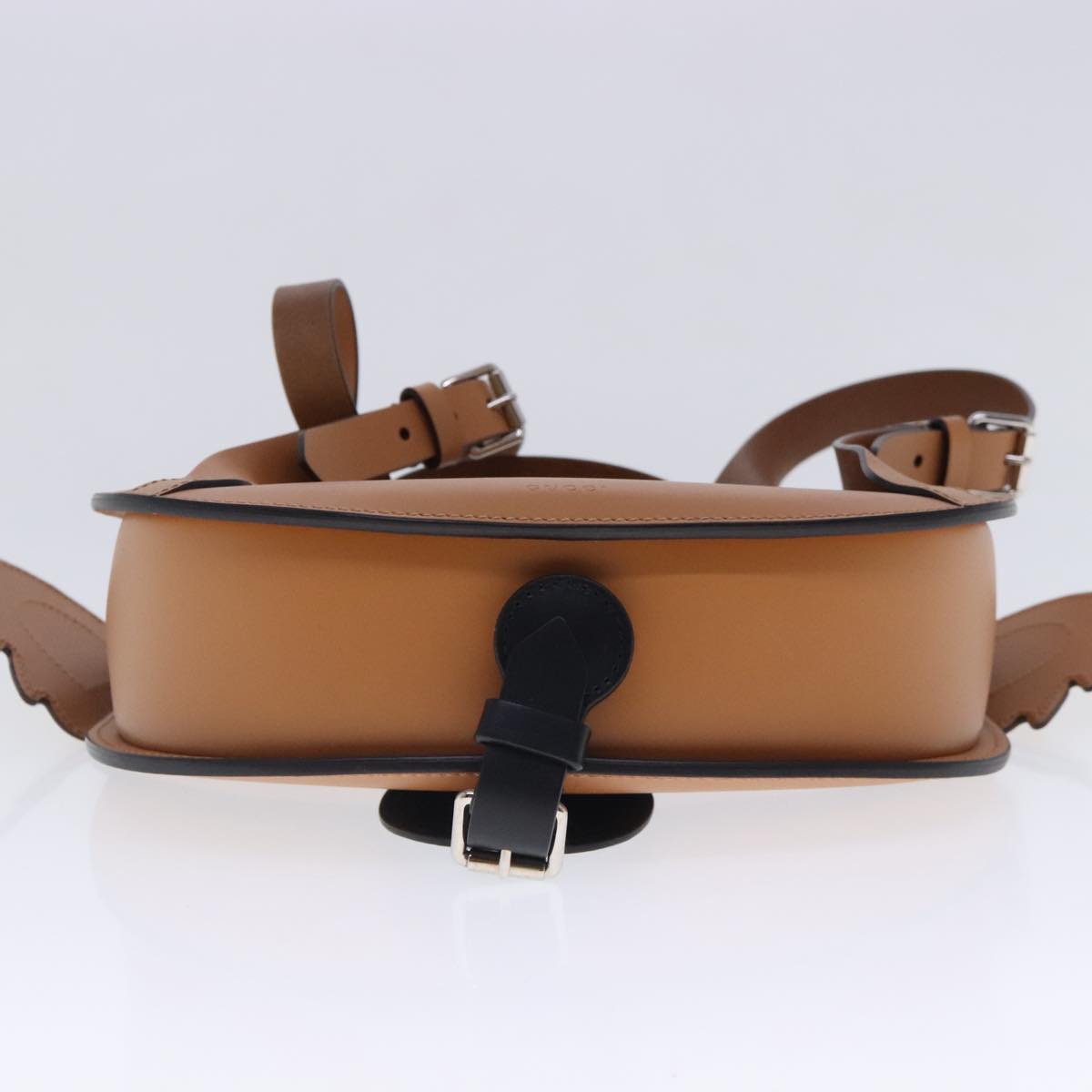 Gucci Brown Leather Backpack Bag (Pre-Owned)