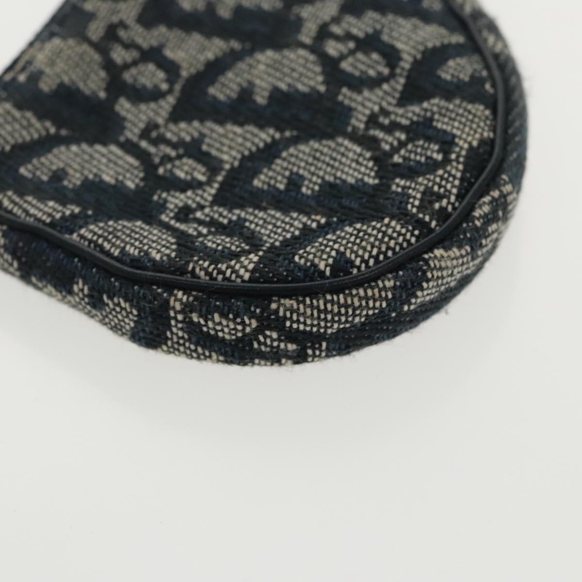 Dior Saddle Navy Canvas Clutch Bag (Pre-Owned)