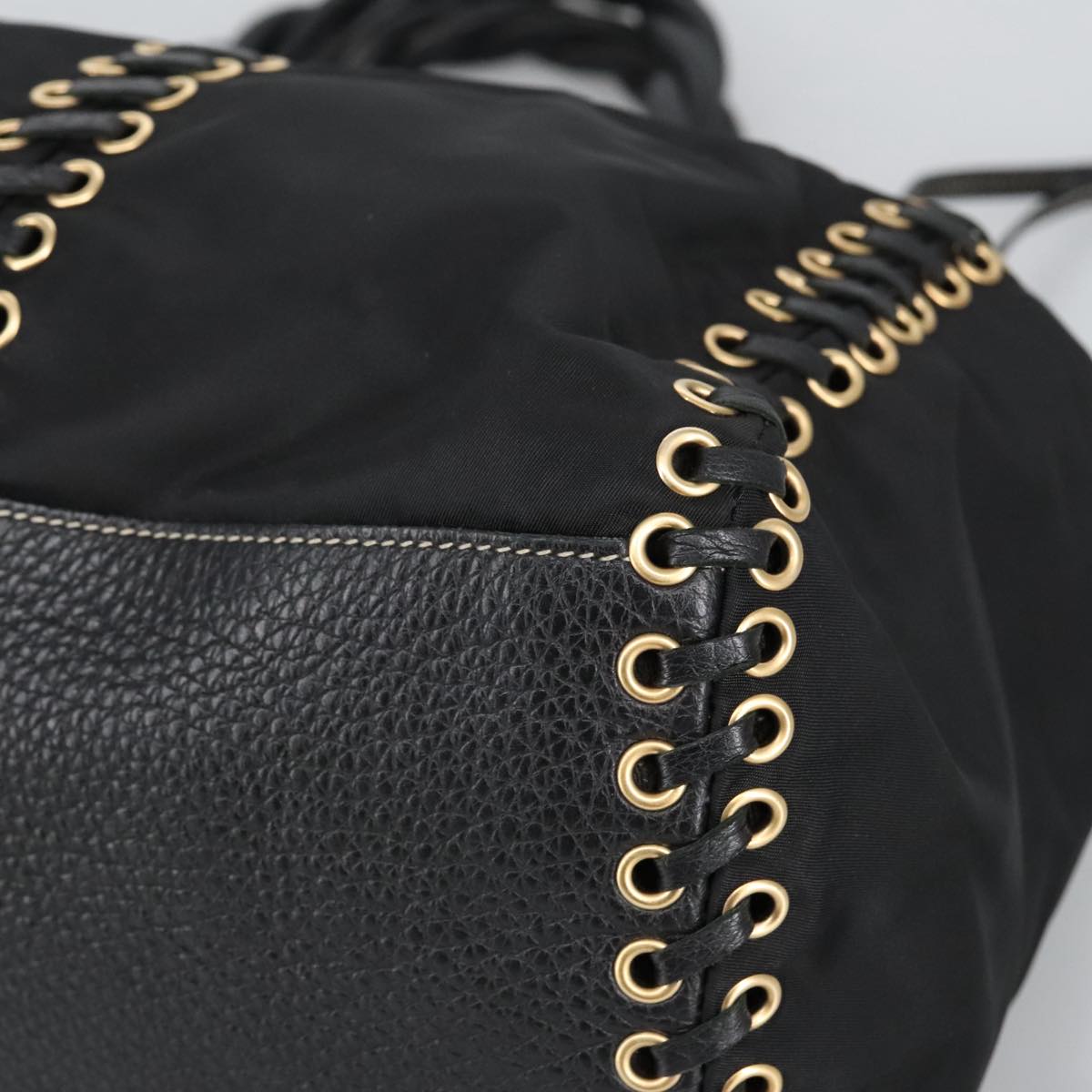 Prada Black Synthetic Handbag (Pre-Owned)
