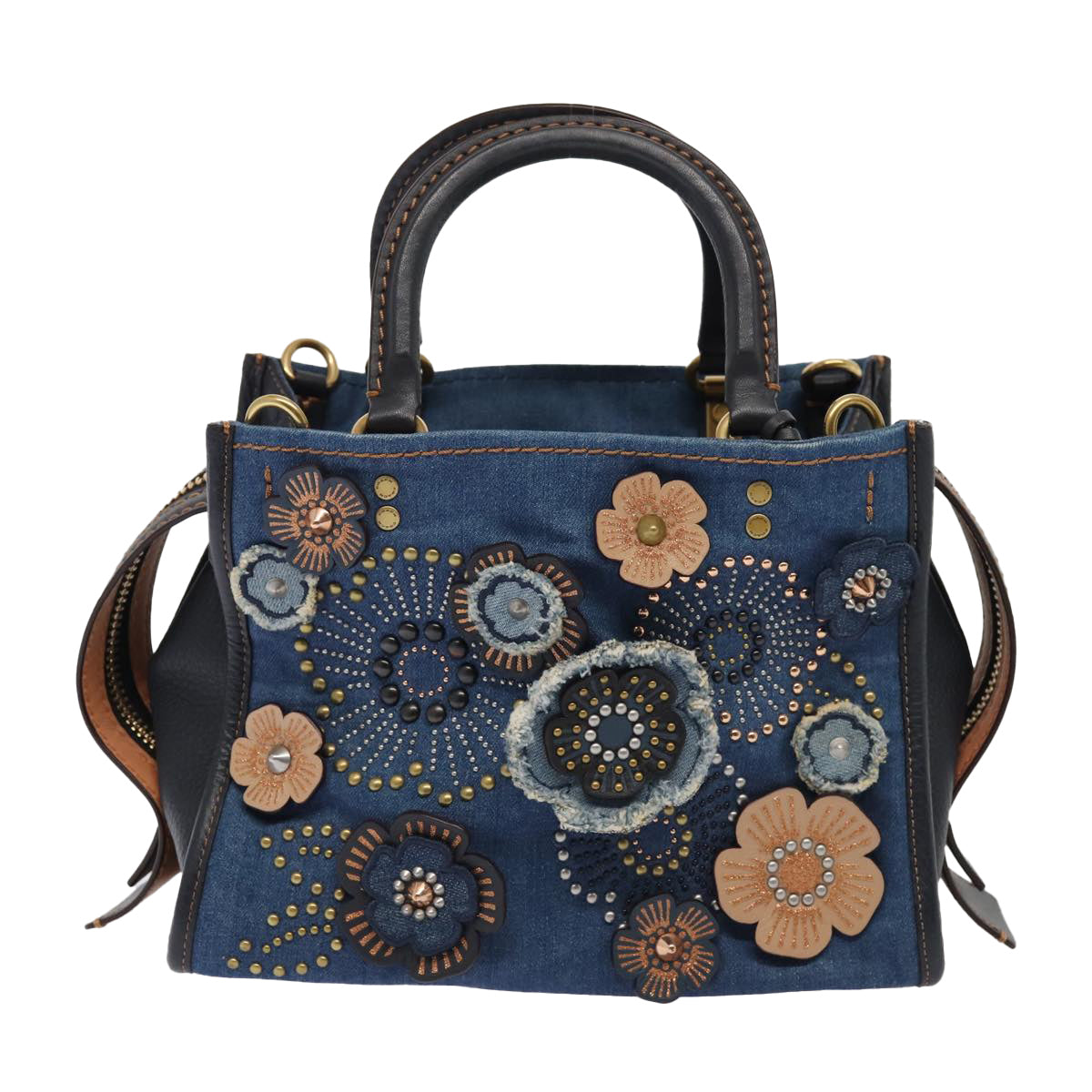 Coach Rogue 25 Blue Denim - Jeans Handbag (Pre-Owned)