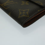 Louis Vuitton Portefeuille Sarah Brown Canvas Wallet  (Pre-Owned)