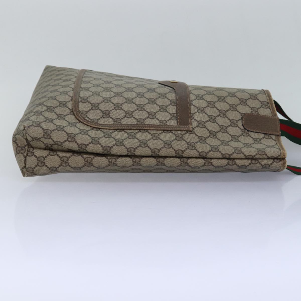 Gucci Sherry Beige Canvas Tote Bag (Pre-Owned)