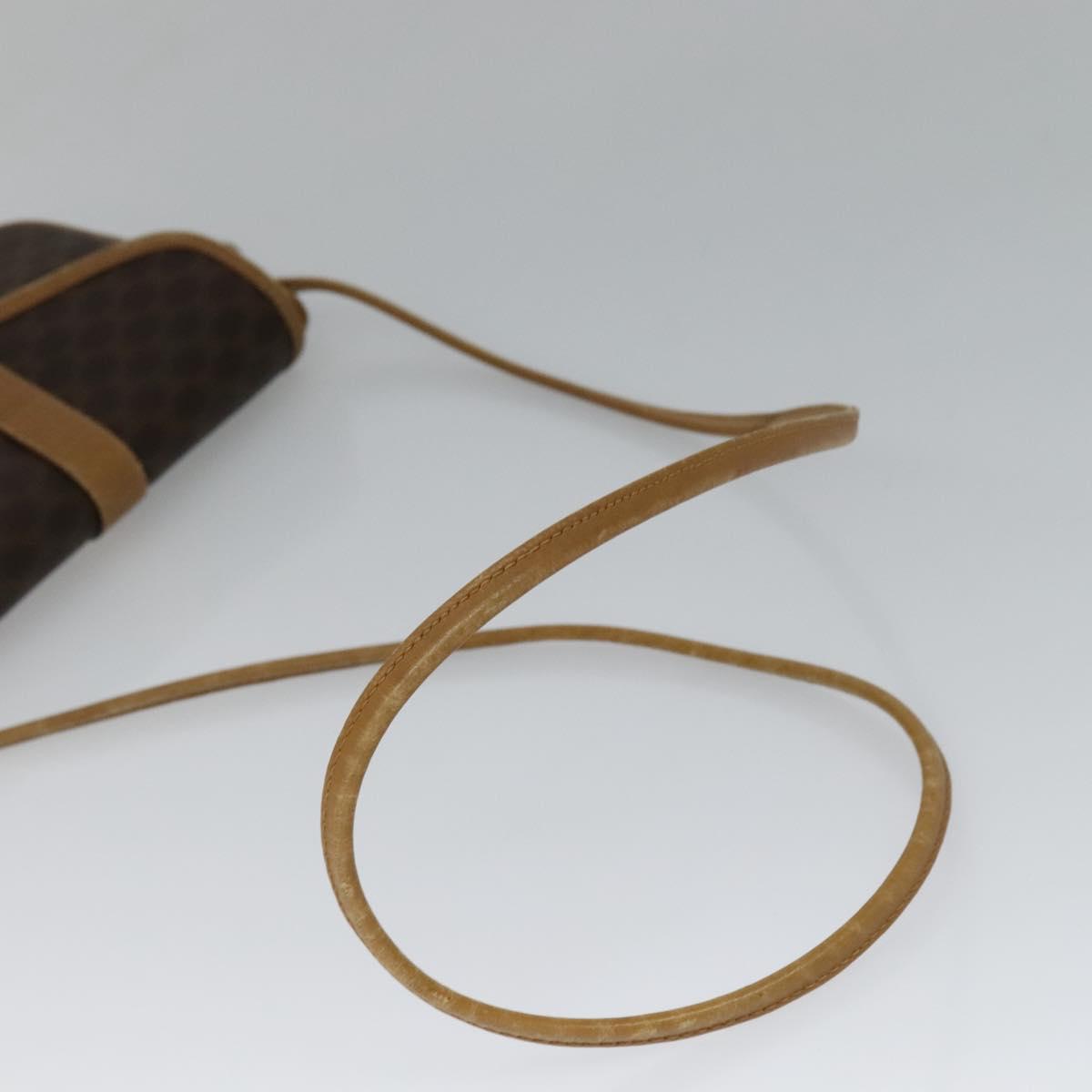 Céline Macadam Brown Canvas Shoulder Bag (Pre-Owned)