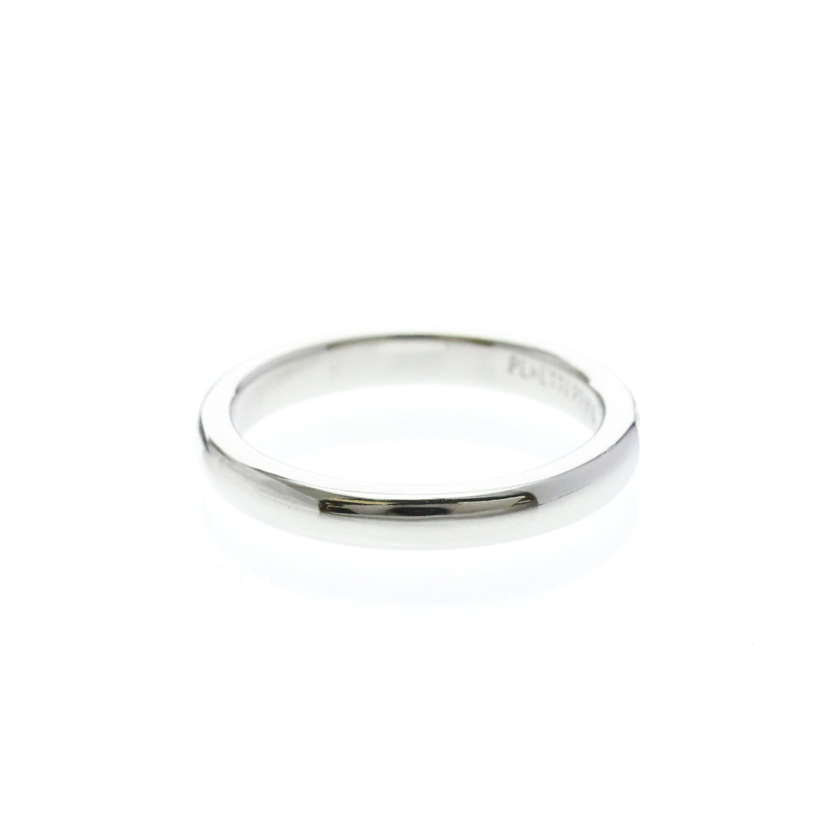 Tiffany & Co. Classic Wedding Band Platinum Silver Platinum Ring Jewelry (Pre-Owned)