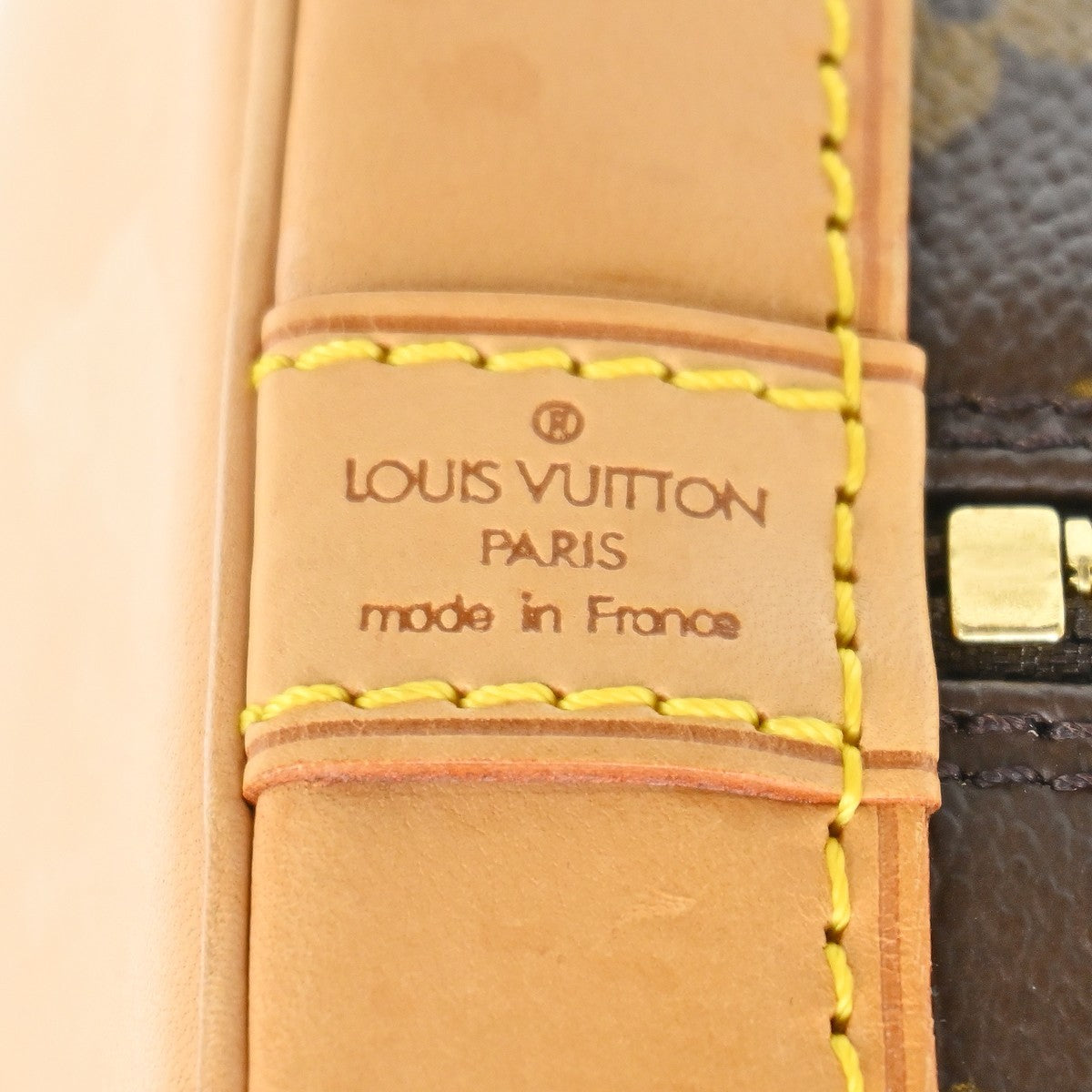 Louis Vuitton Alma Monogram Canvas Brown Canvas Handbag (Pre-Owned)