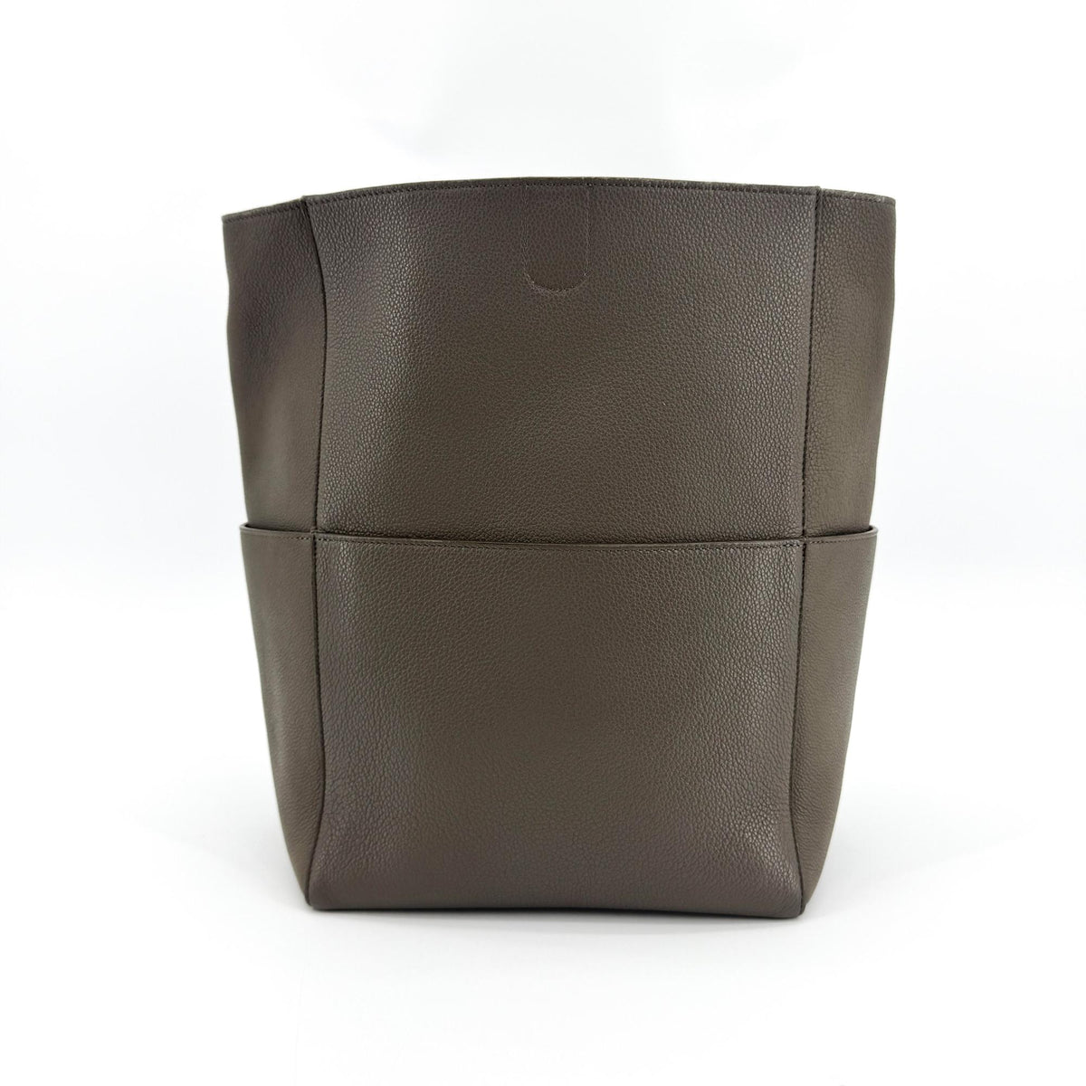 Celine Sangle Seau Goatskin Brown Leather Shoulder Bag Bag (Pre-Owned)
