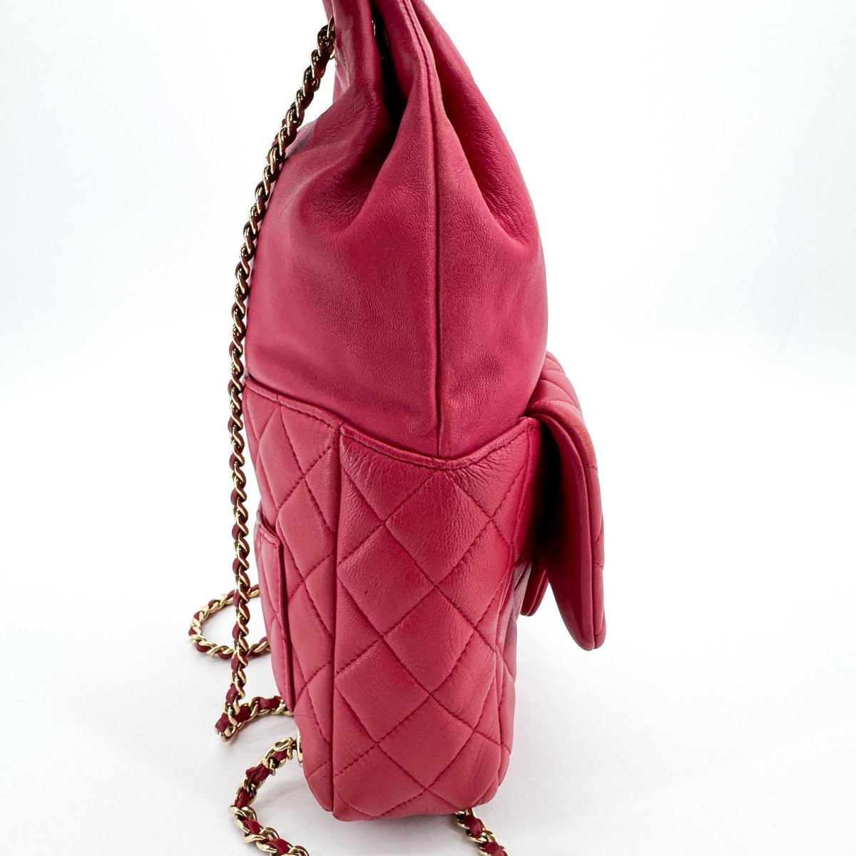 Chanel Backpack In Seoul Lambskin Pink Leather Backpack Bag (Pre-Owned)