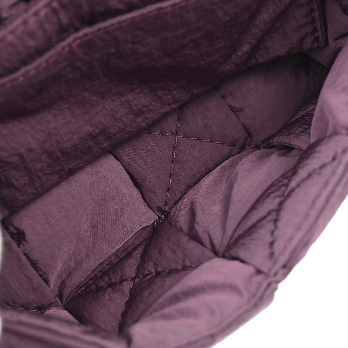 Bottega Veneta Padded Tech Cassette Intrecciato Nylon Purple Nylon Shoulder Bag Bag (Pre-Owned)
