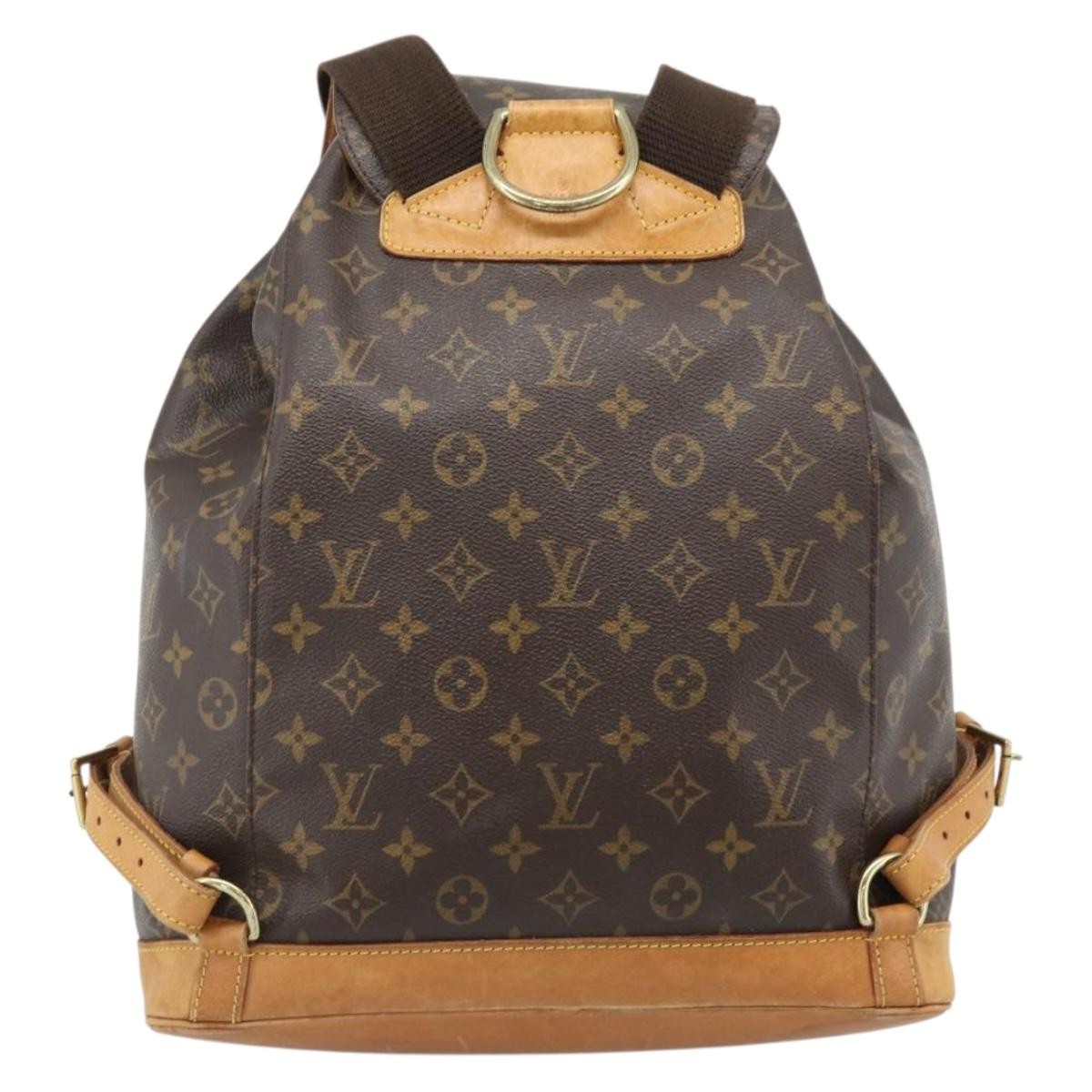 Louis Vuitton Vintage Montsouris Monogram Canvas Brown Canvas Backpack Bag (Pre-Owned)