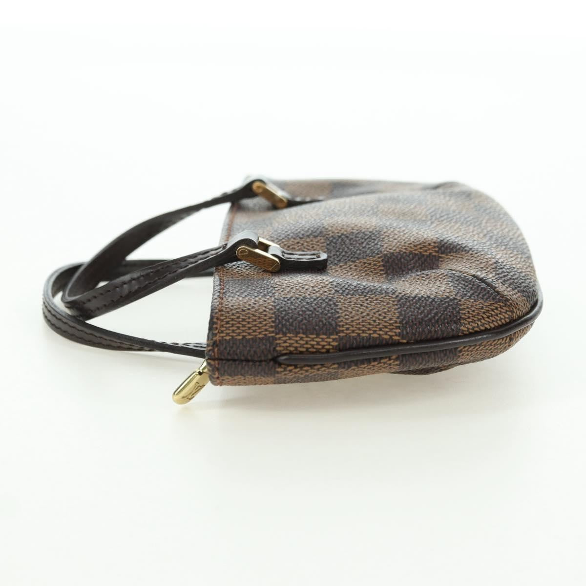 Louis Vuitton Manosque Pochette Damier Ebene Brown Canvas Clutche & Pouche Bag (Pre-Owned)