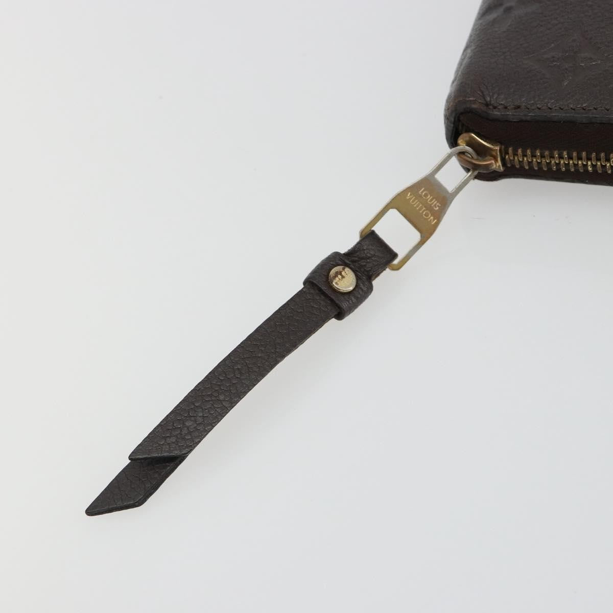 Louis Vuitton Zippy Wallet Nm Leather Empreinte Brown Leather Wallets Accessory (Pre-Owned)
