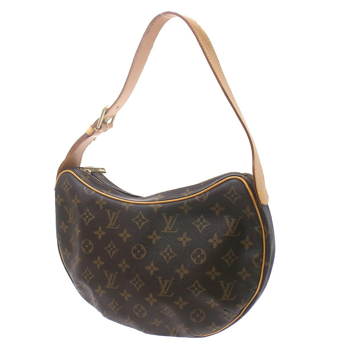 Louis Vuitton Croissant Monogram Canvas Brown Canvas Handbag (Pre-Owned)