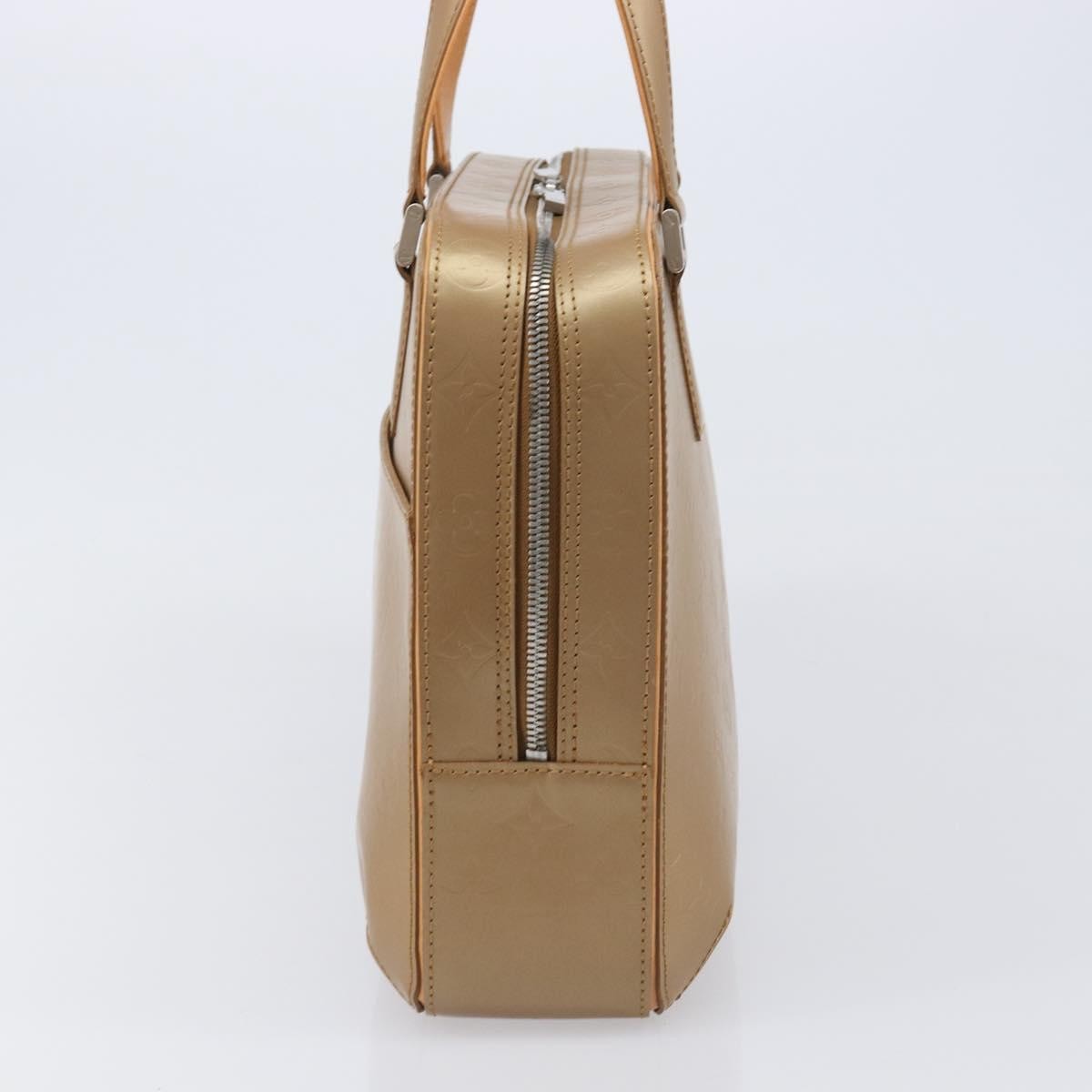 Louis Vuitton Mat Malden Monogram Vernis Beige Canvas Handbag (Pre-Owned)