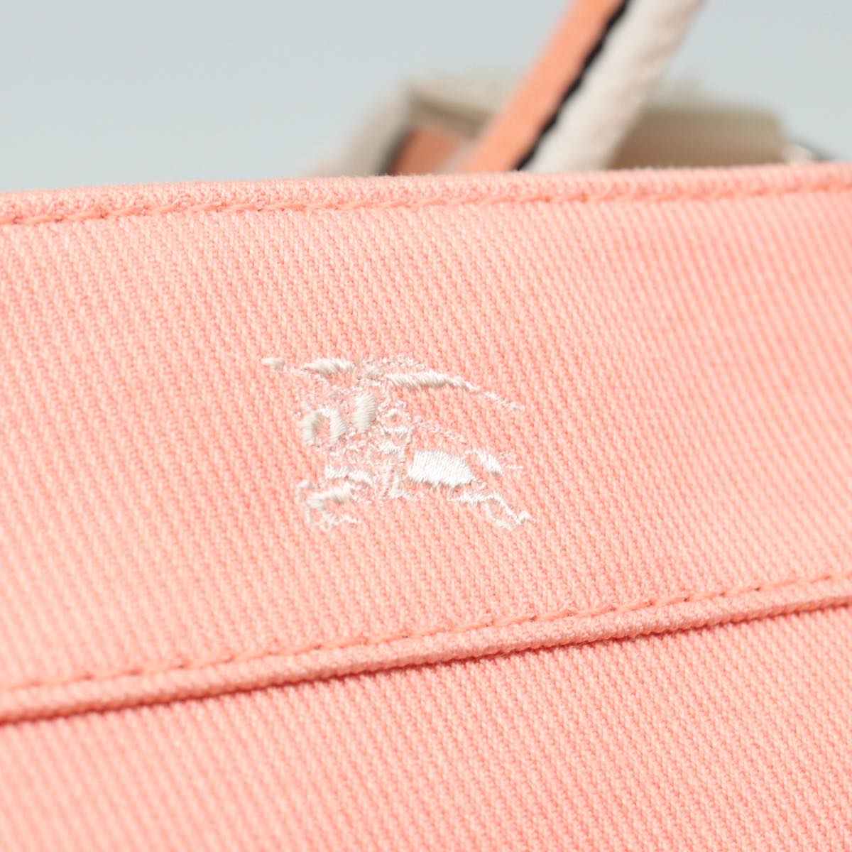 Burberry Blue Label Pink Canvas Tote Bag (Pre-Owned)