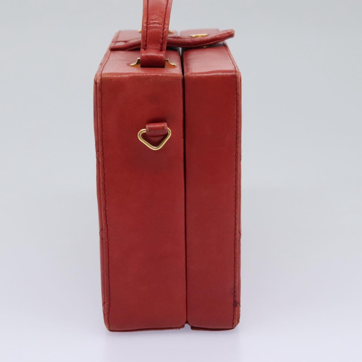 Chanel Cc Red Leather Handbag (Pre-Owned)
