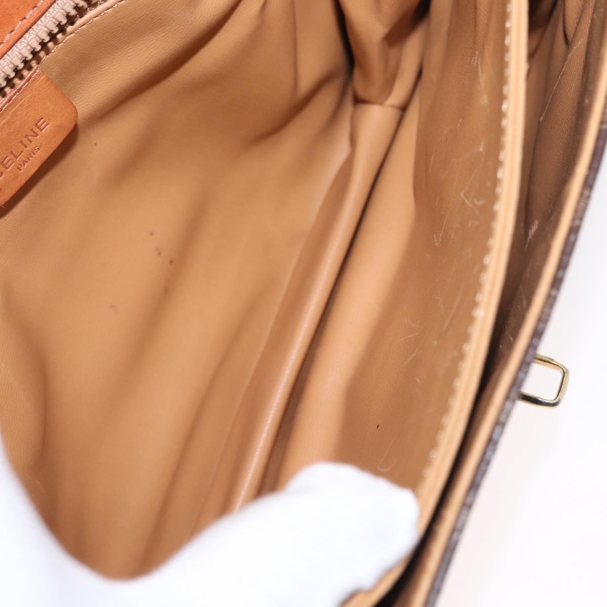 Celine Vintage Canvas Brown Canvas Shoulder Bag Bag (Pre-Owned)