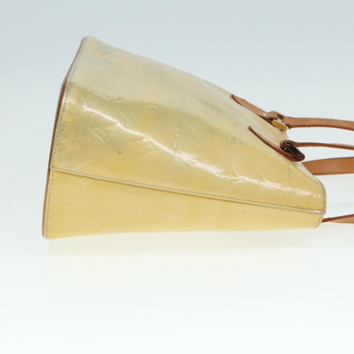 Louis Vuitton Houston Yellow Patent Leather Handbag (Pre-Owned)