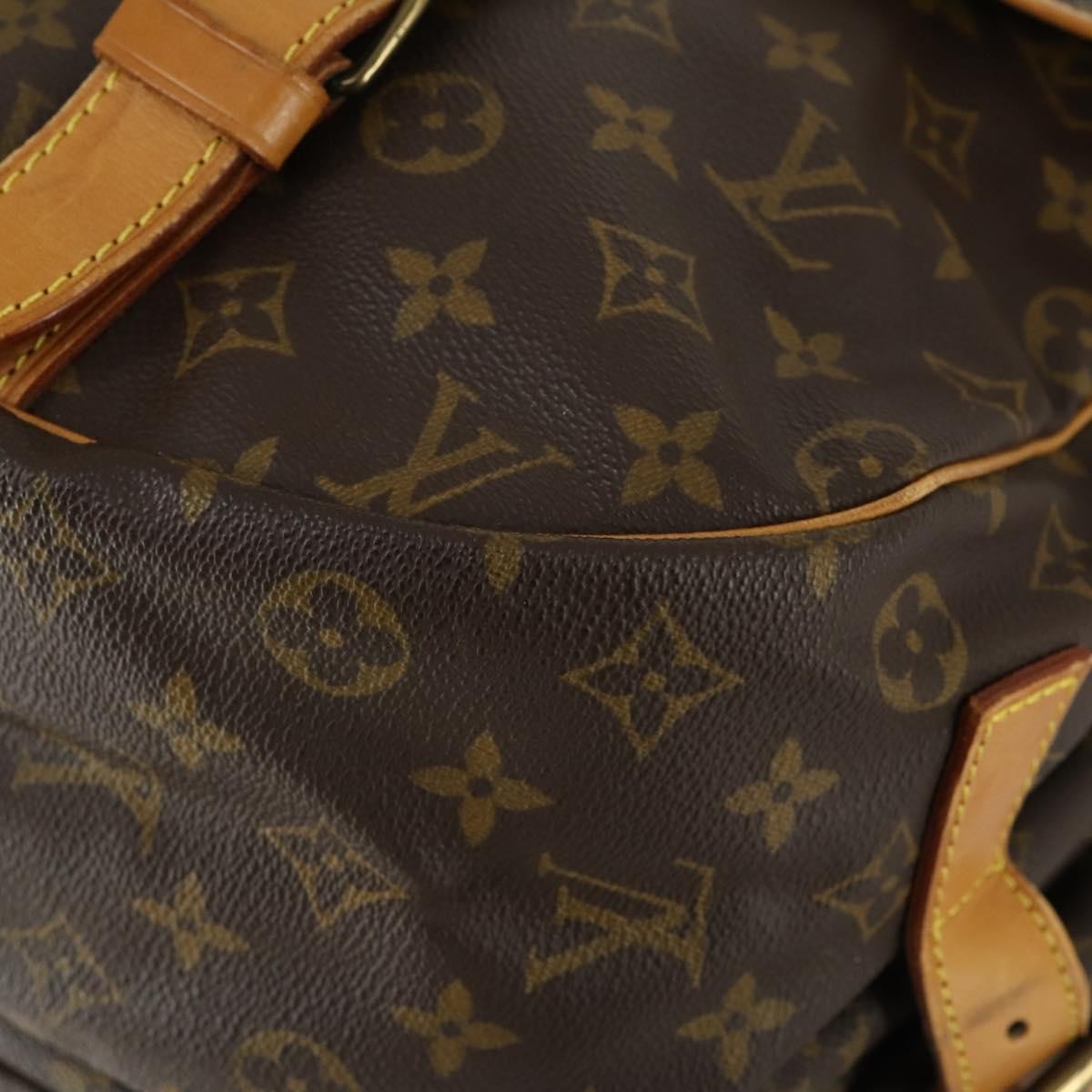 Louis Vuitton Saumur Monogram Canvas Brown Canvas Shoulder Bag Bag (Pre-Owned)
