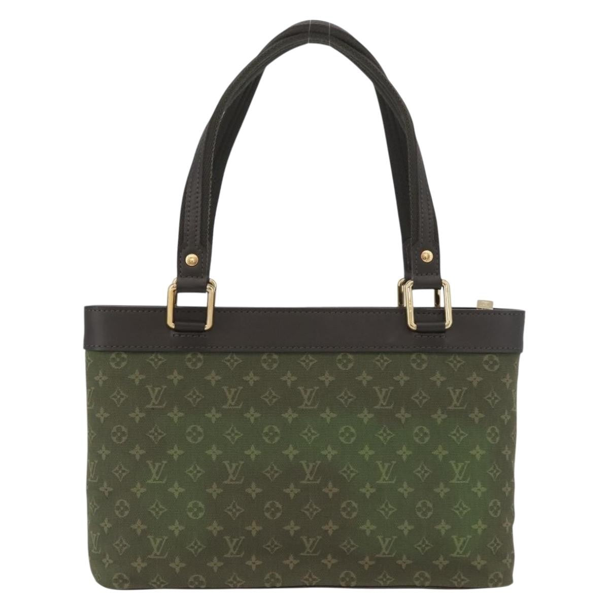 Louis Vuitton Lucille Mini Lin Khaki Canvas Handbag (Pre-Owned)