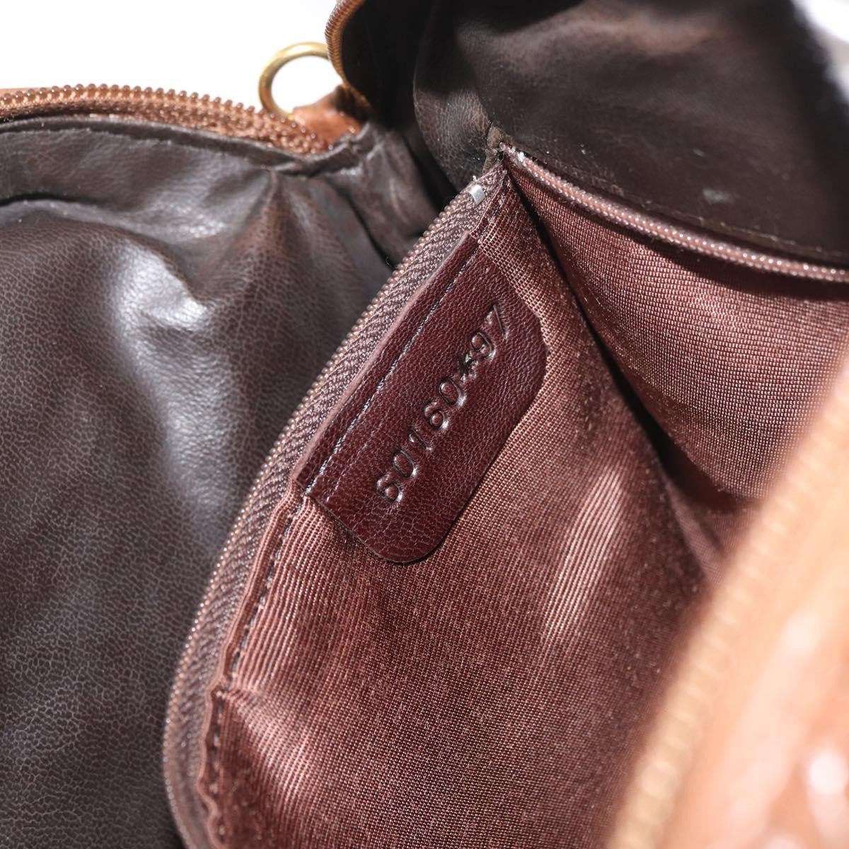 Bally Vintage Leather Brown Leather Handbag (Pre-Owned)