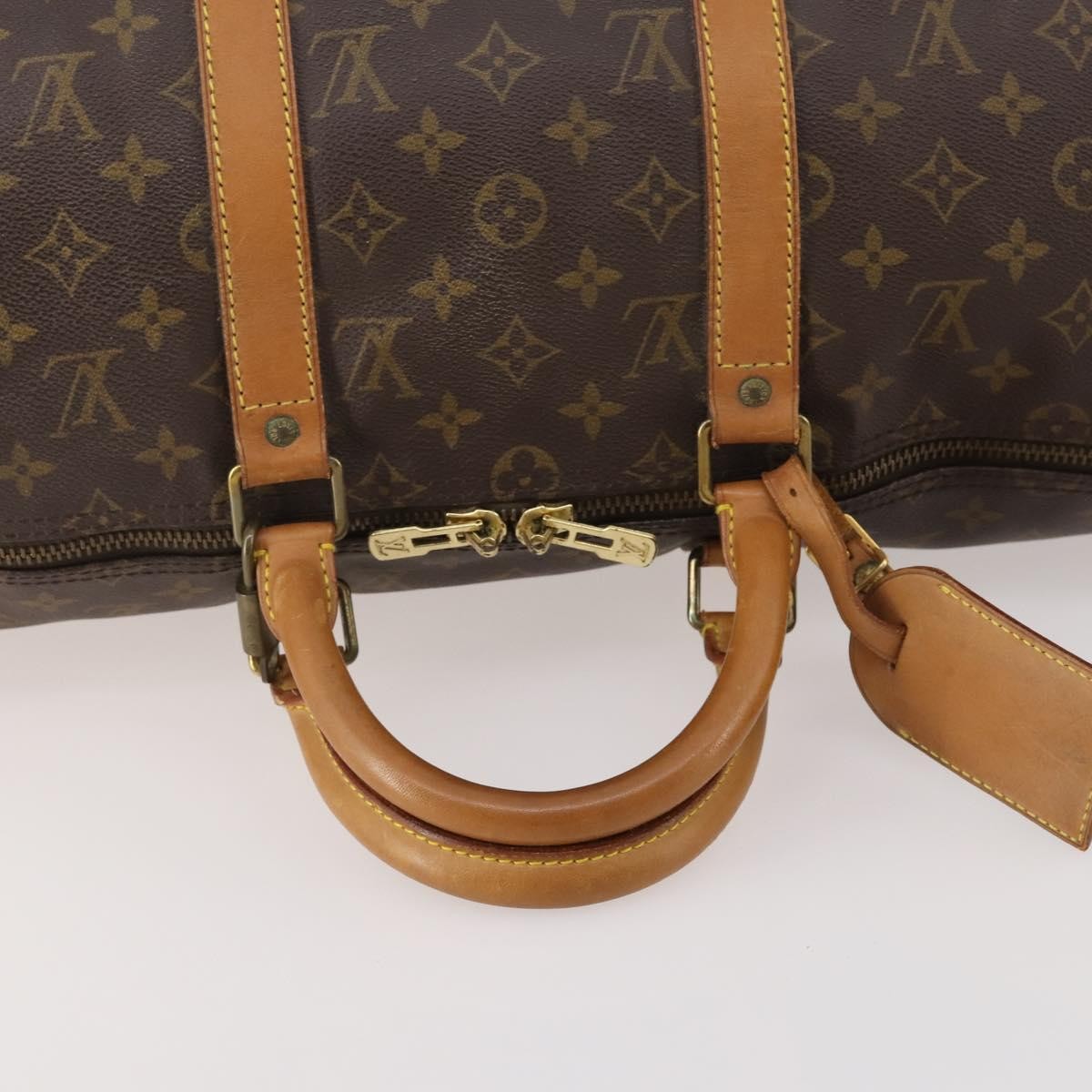 Louis Vuitton Keepall Monogram Canvas Brown Canvas Travel Bag Bag (Pre-Owned)
