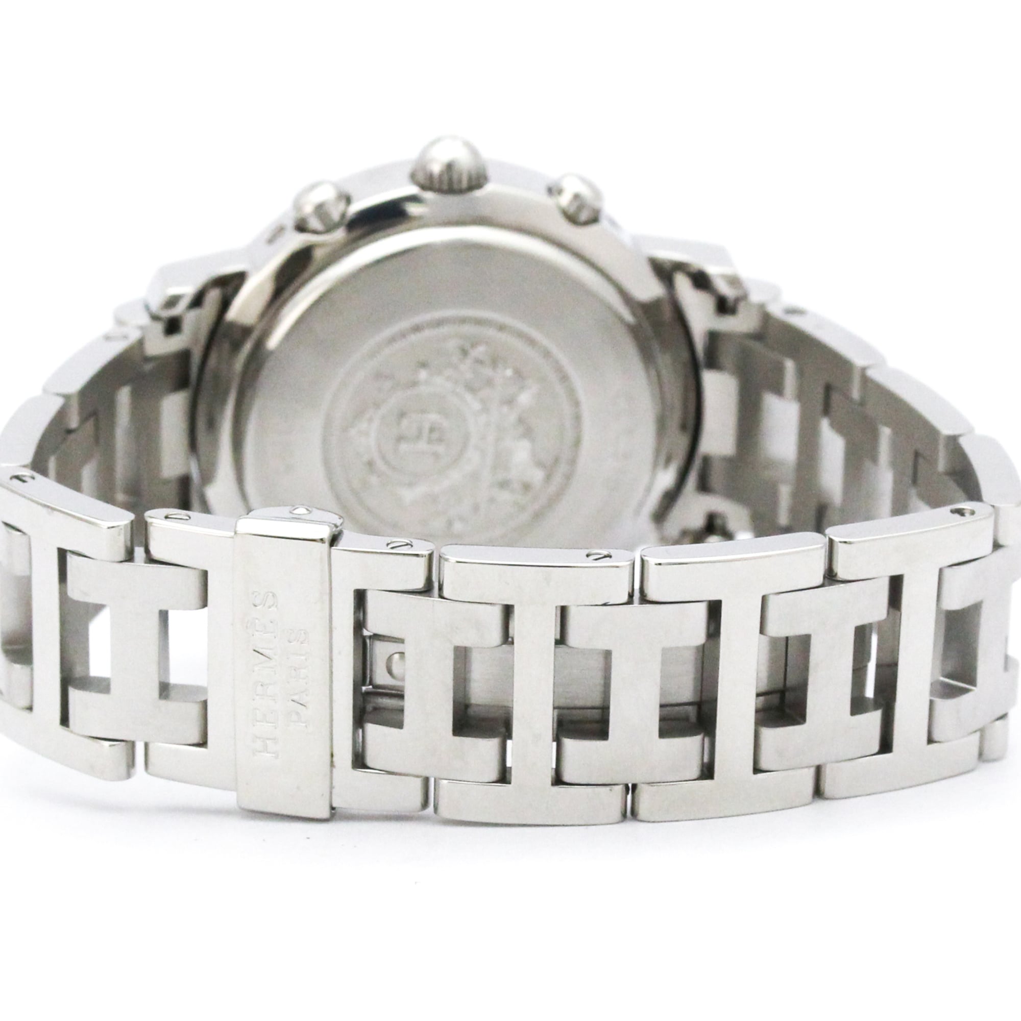 Hermes Clipper Chronograph Quartz Stainless Steel Watch (Pre-Owned)