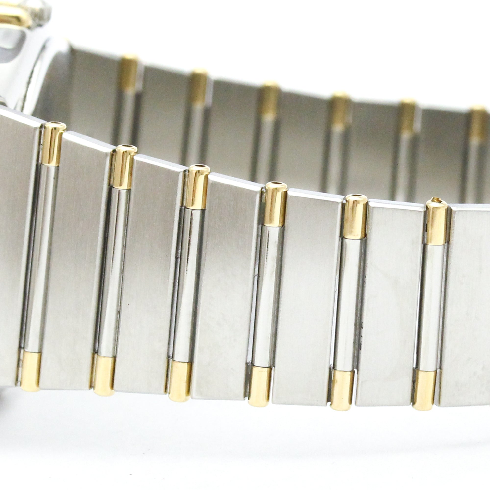 Omega Constellation Day Date Quartz Stainless Steel And Yellow Gold Watch (Pre-Owned)