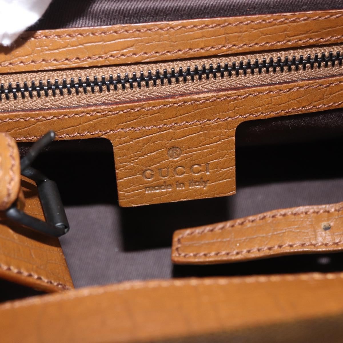 Gucci Wood Handle Frame Doctor Bag Gg Canvas Beige Canvas Shoulder Bag Bag (Pre-Owned)