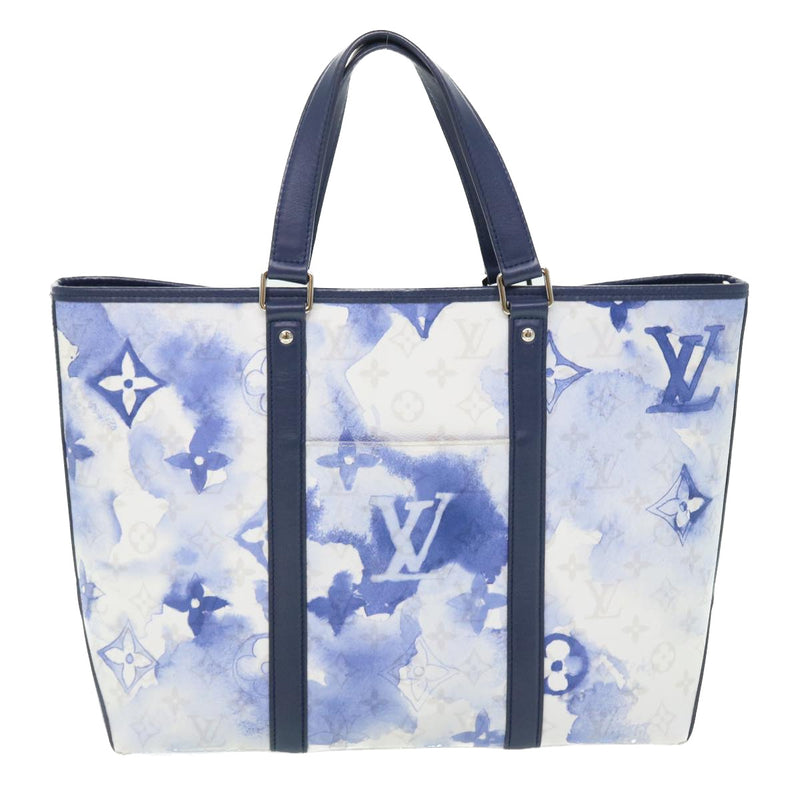 Louis Vuitton Weekend Pm Blue Canvas Tote Bag (Pre-Owned)