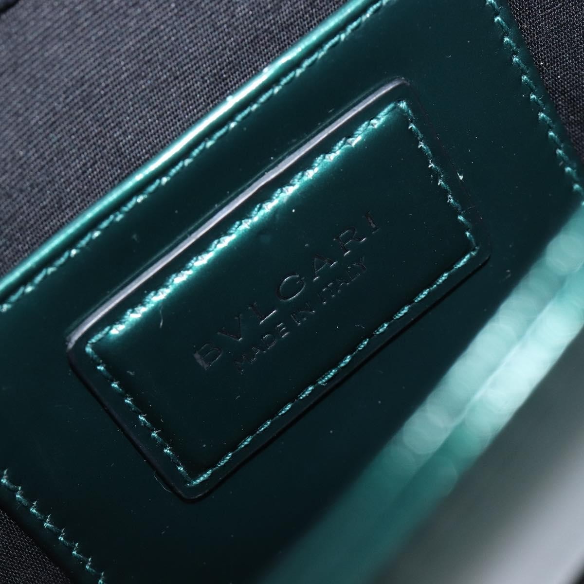 Bvlgari Serpenti Forever Patent Green Patent_Leather Shoulder Bag Bag (Pre-Owned)