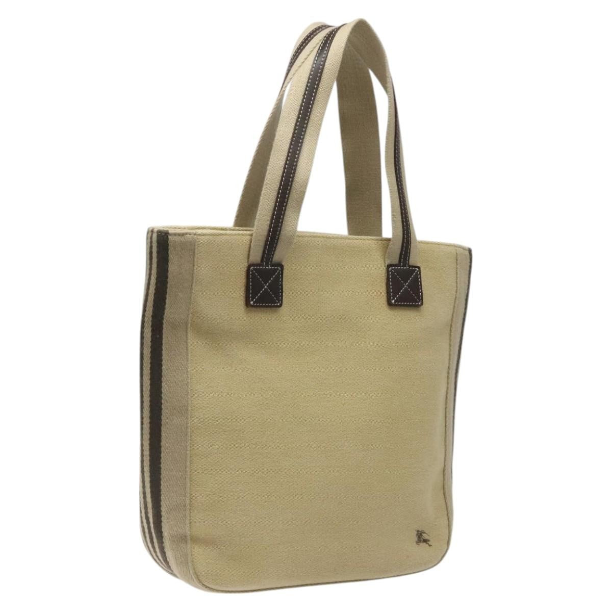 Burberry Blue Label Canvas Beige Canvas Tote Bag Bag (Pre-Owned)