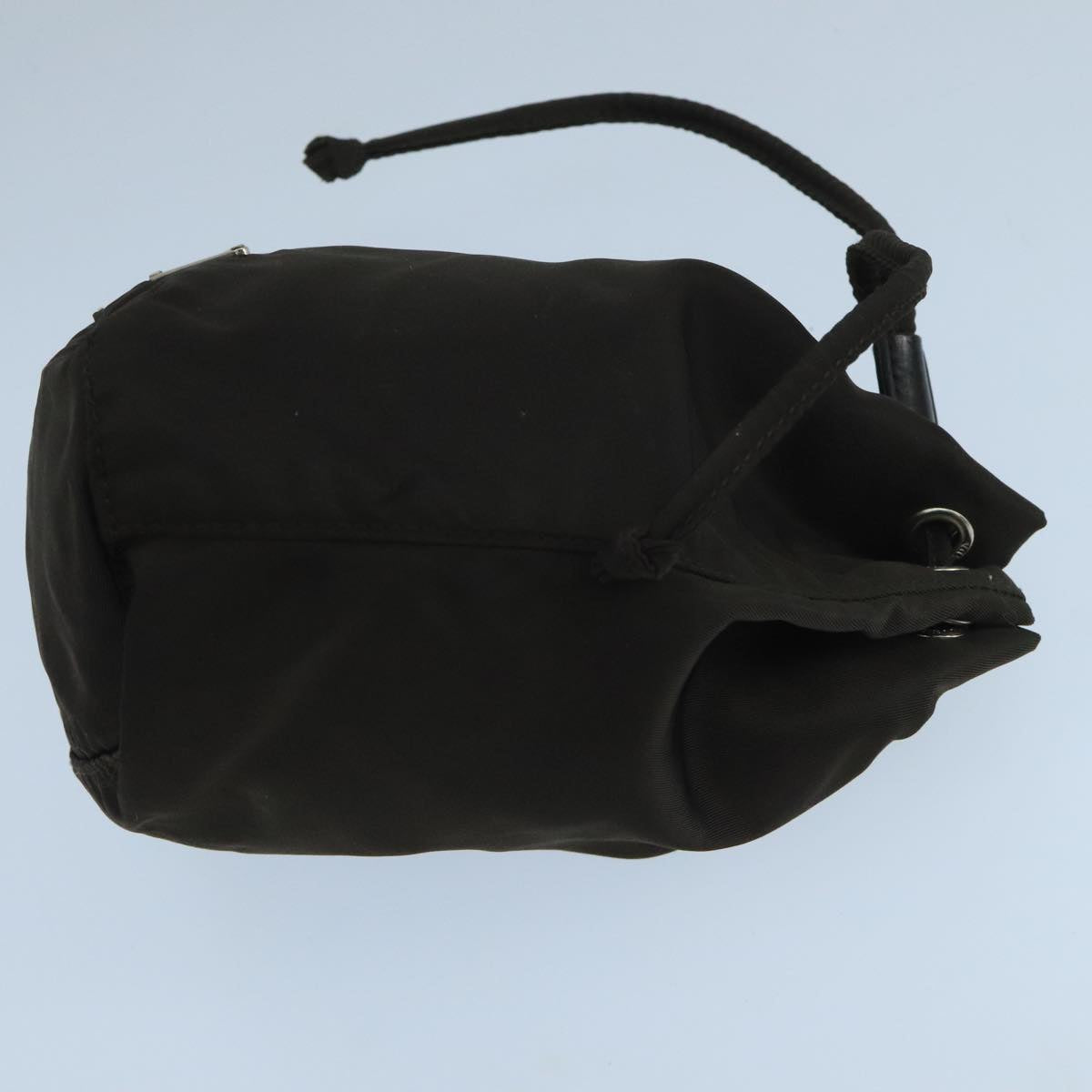 Prada Re-Nylon Brown Synthetic Clutch Bag (Pre-Owned)