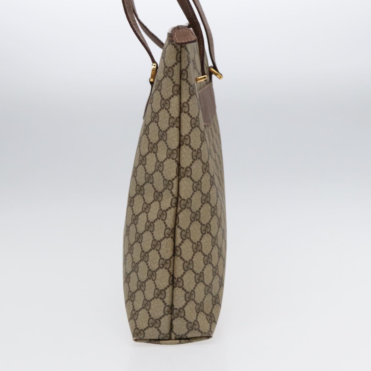 Gucci Gg Canvas Brown Canvas Tote Bag (Pre-Owned)