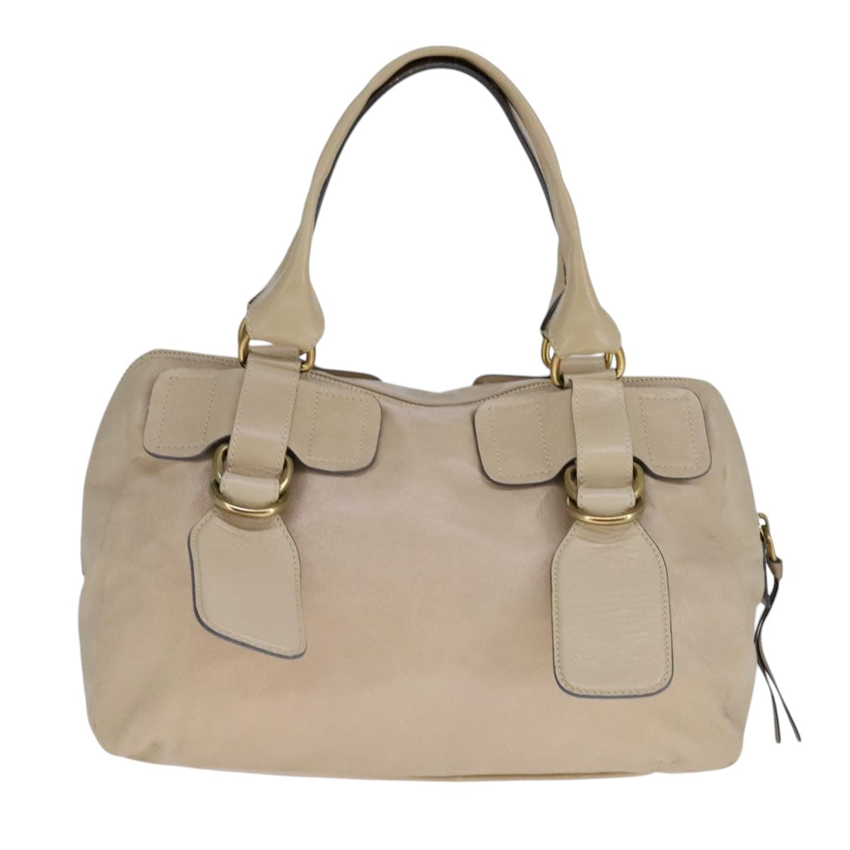 Chloé Bay Beige Leather Handbag (Pre-Owned)