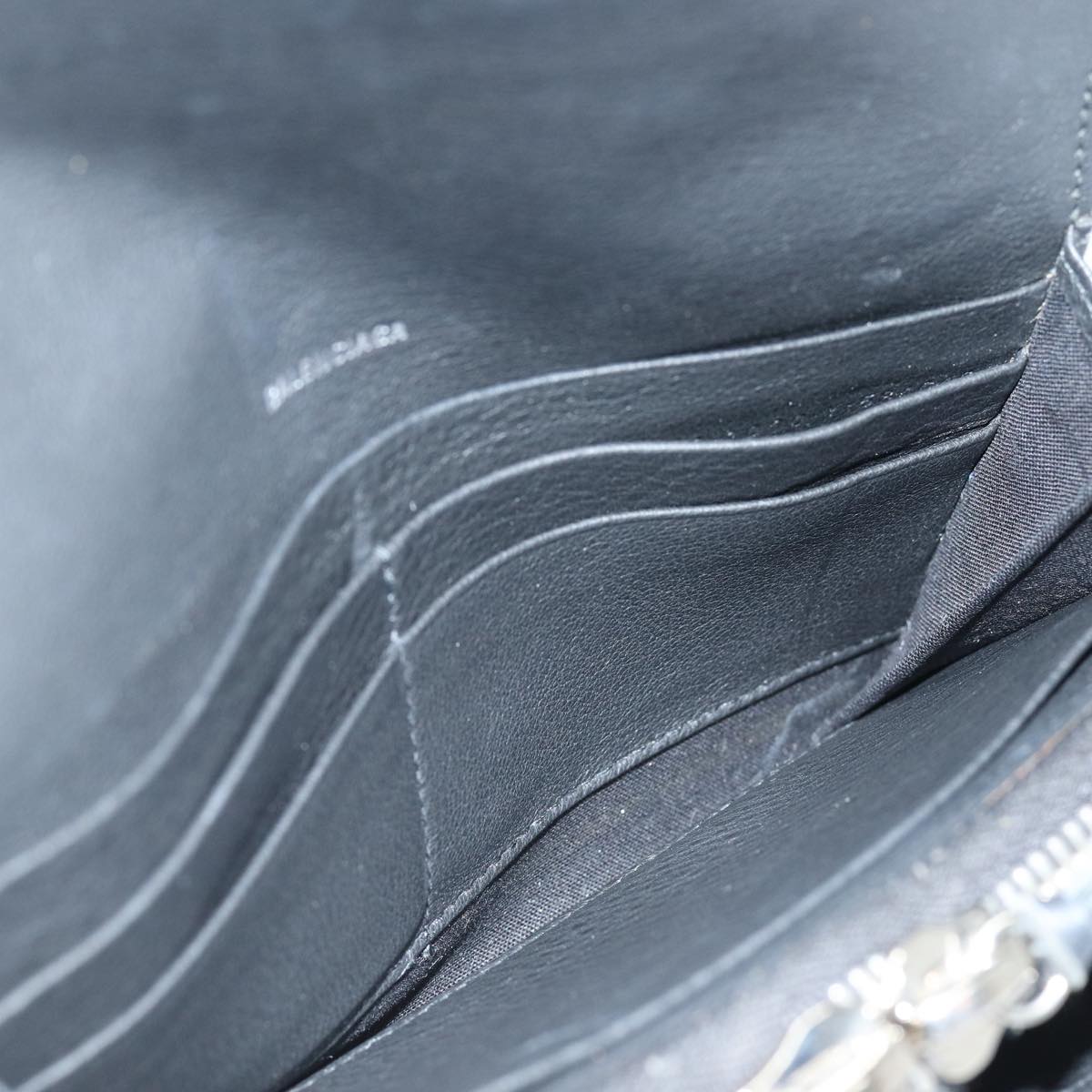 Balenciaga Papier Black Leather Wallet  (Pre-Owned)