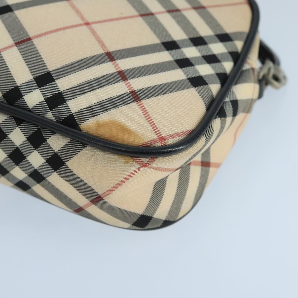 Burberry Nova Check Beige Synthetic Handbag (Pre-Owned)