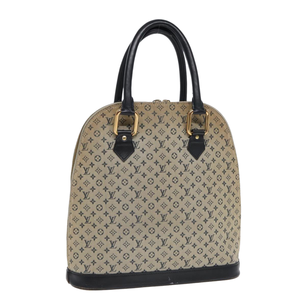 Louis Vuitton Alma Blue Canvas Handbag (Pre-Owned)