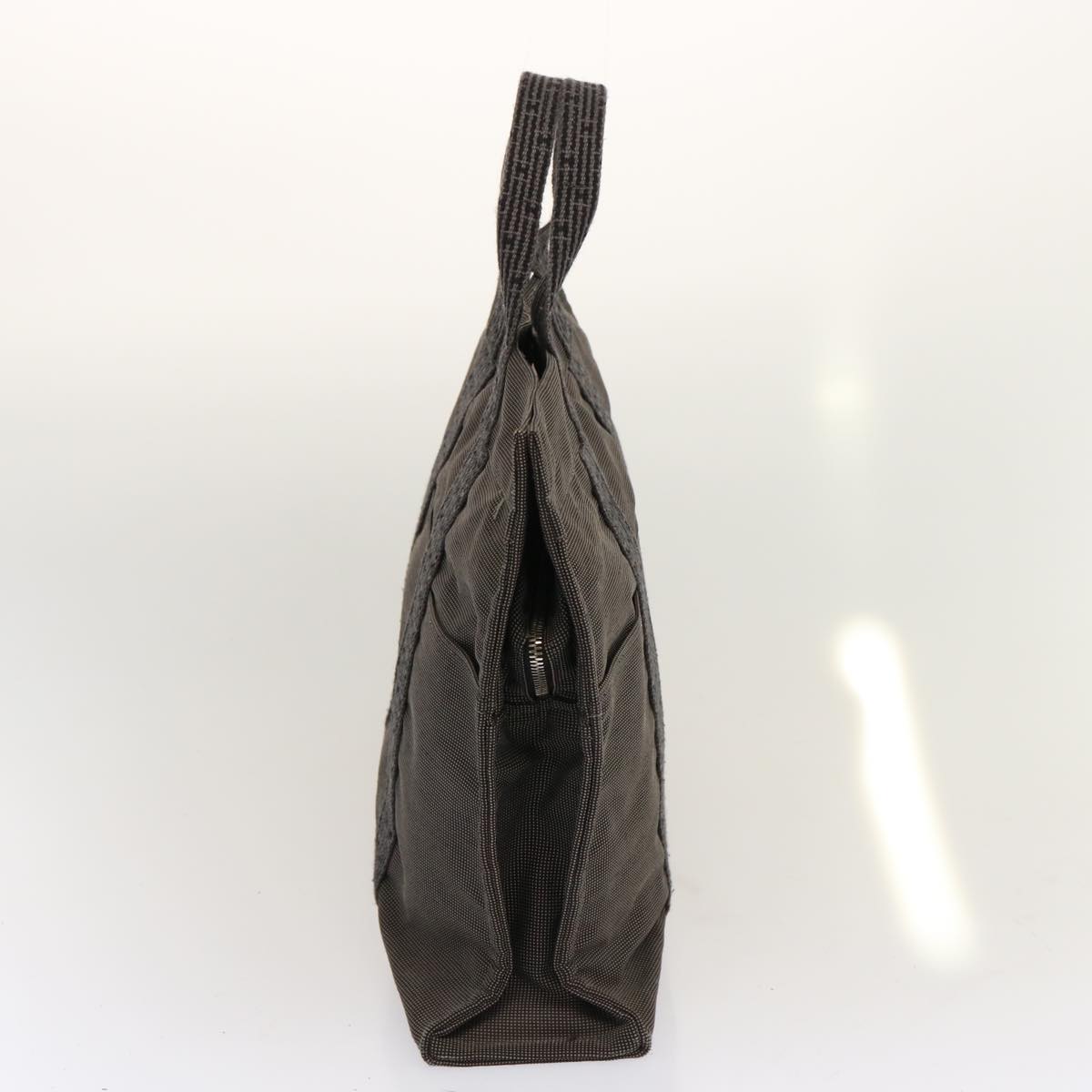 Hermès Herline Grey Canvas Tote Bag (Pre-Owned)