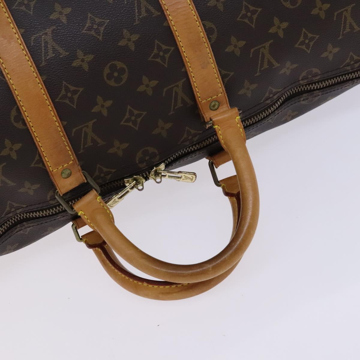 Louis Vuitton Keepall 50 Brown Canvas Travel Bag (Pre-Owned)