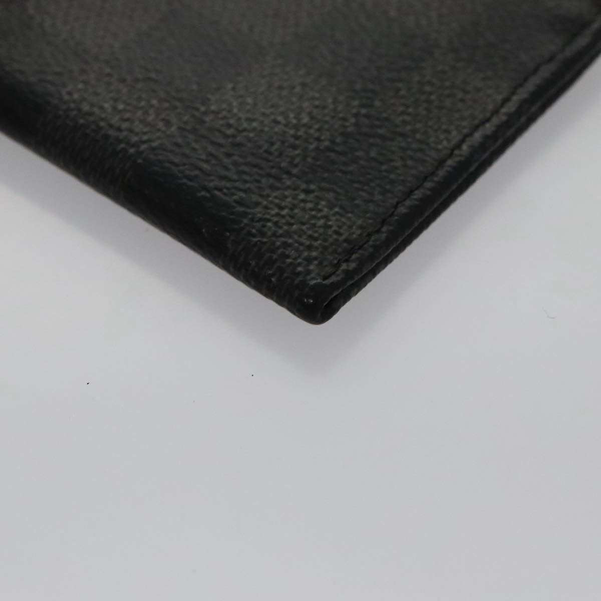 Louis Vuitton Porte Monnaie Jules Black Canvas Wallet  (Pre-Owned)
