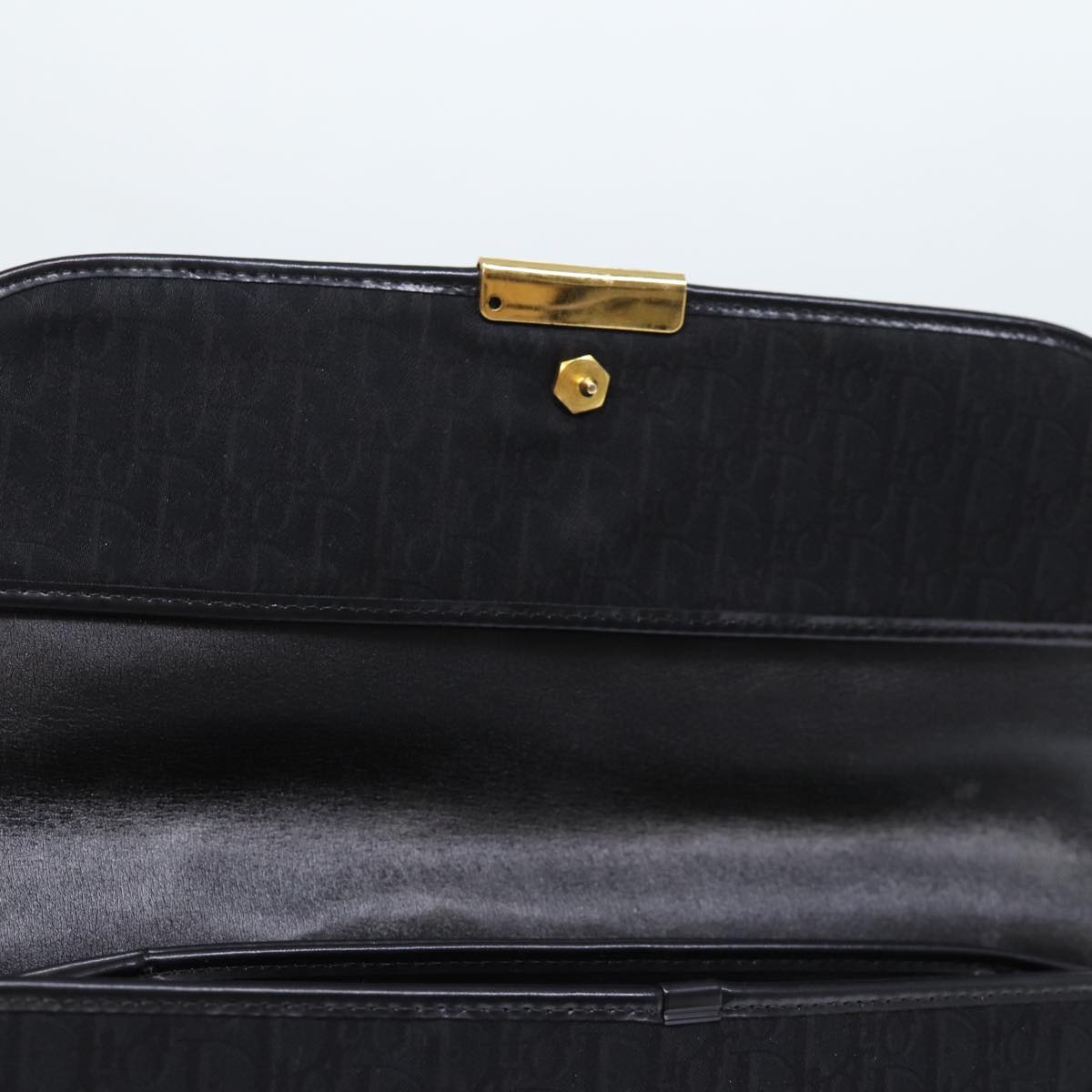 Dior Trotter Black Canvas Shoulder Bag (Pre-Owned)