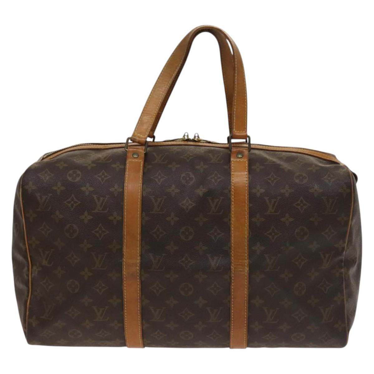 Louis Vuitton Sac Souple Brown Canvas Travel Bag (Pre-Owned)