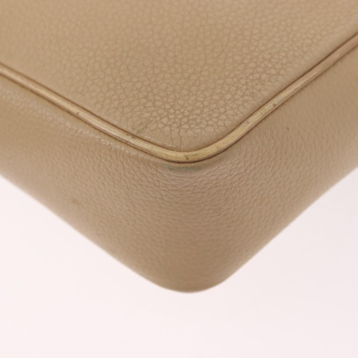 Celine Vintage Leather Beige Leather Shoulder Bag Bag (Pre-Owned)