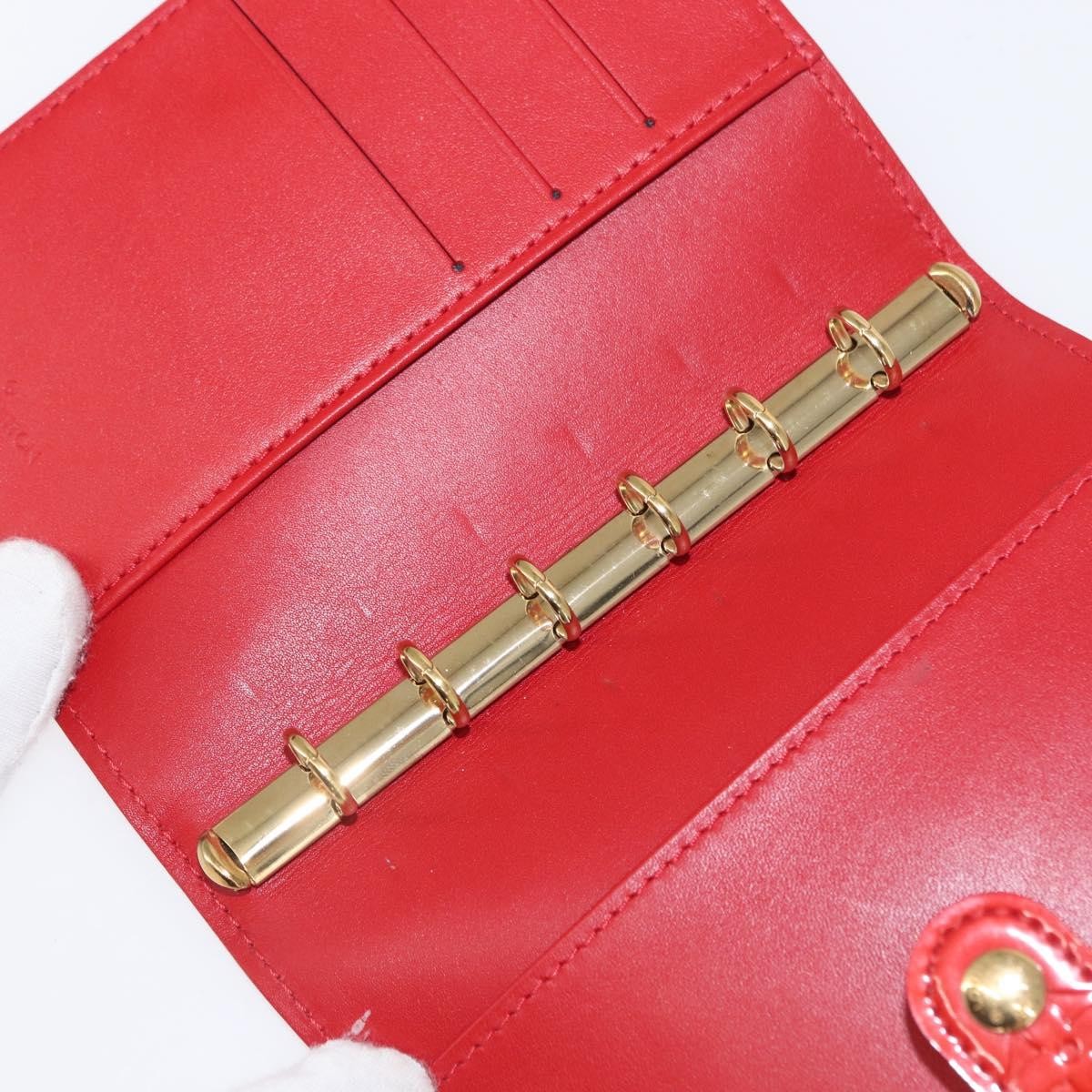 Louis Vuitton Agenda Cover Patent Leather Red Patent_Leather Toiletry Case Accessory (Pre-Owned)