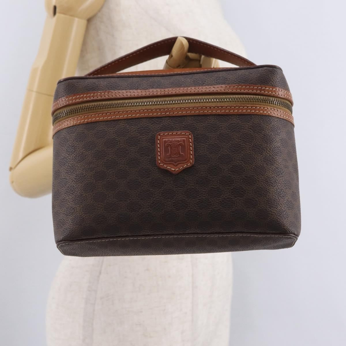 Celine Macadam Vanity Canvas Brown Canvas Clutche & Pouche Bag (Pre-Owned)