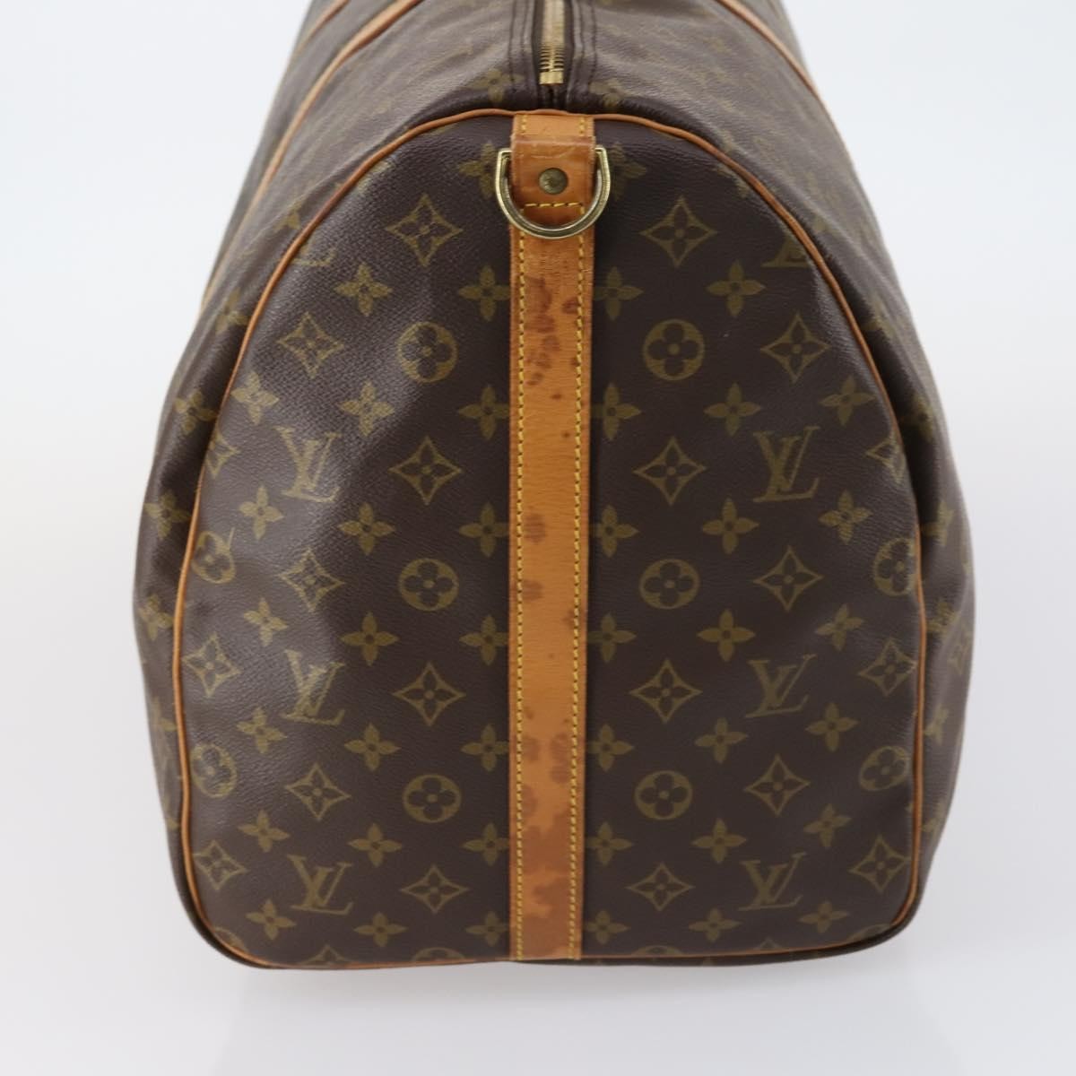 Louis Vuitton Keepall Bandouliere Monogram Canvas Brown Canvas Travel Bag Bag (Pre-Owned)