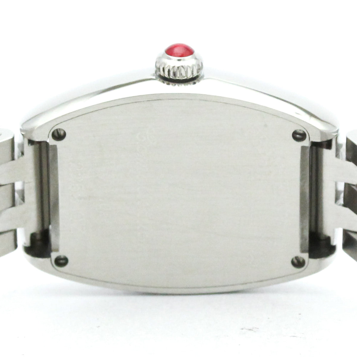 Franck Muller Cintree Curvex Quartz White Gold And Crocodile With Diamond Bezel Watch (Pre-Owned)
