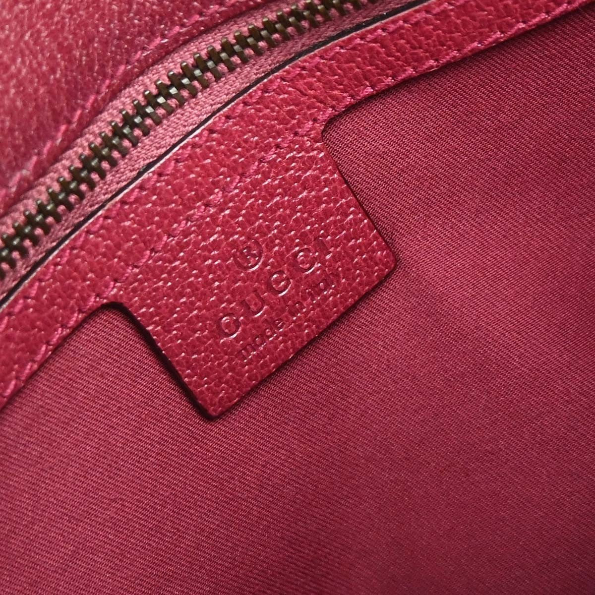 Gucci Horsebit Web Flap Gg Canvas And Leather Pink Canvas Shoulder Bag Bag (Pre-Owned)