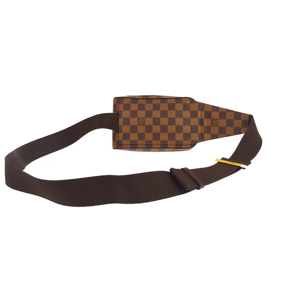 Louis Vuitton Geronimos Waist Damier Brown Canvas Shoulder Bag Bag (Pre-Owned)
