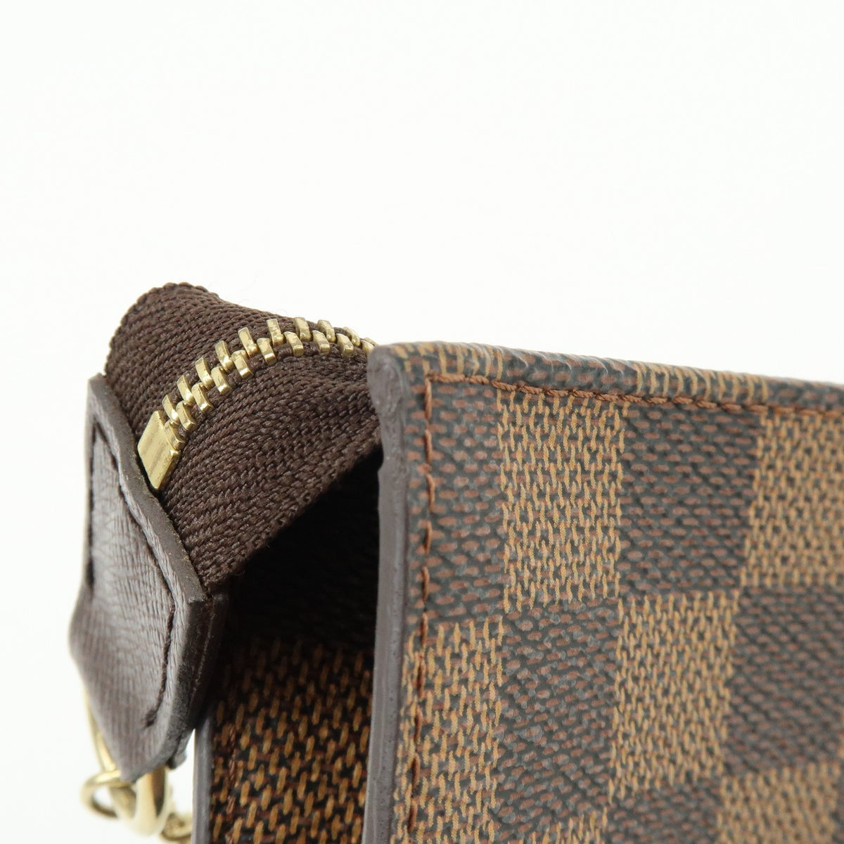 Louis Vuitton Marais Bucket Zip Damier Brown Canvas Clutche & Pouche Bag (Pre-Owned)